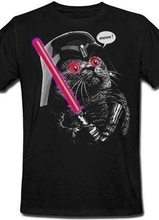 Футболка darth meow (чорна)