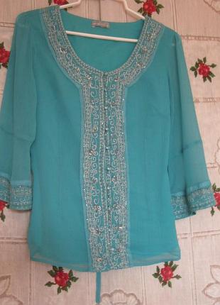 Супер блуза"per una"р.8,индия.