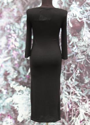 Черное платье stradivarius3 фото