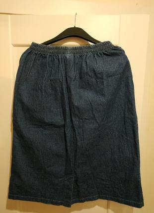 Джинсовая юбка,большой размер,високий рост.6 фото