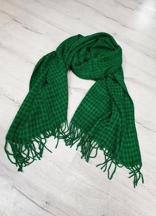 Шарф кашемір зелений