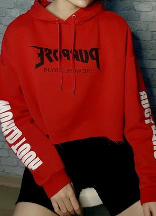Темно червона! толстовка, худі, світшот, кофта h&m justin bieber фірмова