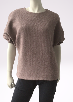 Теплый свитер с коротким необычным рукавом cos, шерсть в составе