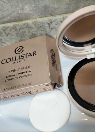 Collistar milano impeccable cipria compatta compact powder пудра3 фото