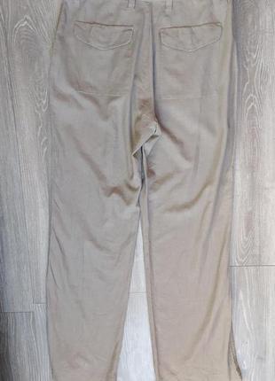 Чоловічі брюки, штани льон! довжина 116см, б/у3 фото