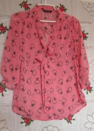 Супер блуза"dorothy perkins" р.10,полиэстр1 фото
