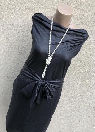 Чорне плаття,сарафан під шкіру,преміум бренд,gap,6 фото