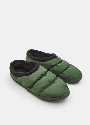 Теплі стьобані тапочки дутики в стилі the north face thermoball ugg tasman