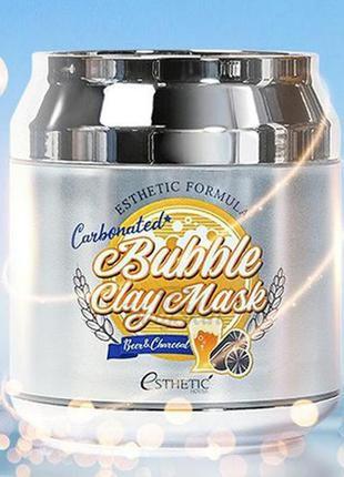 Бульбашкова маска для обличчя esthetic house esthetic formula carbonated bubble clay mask , 80 мл