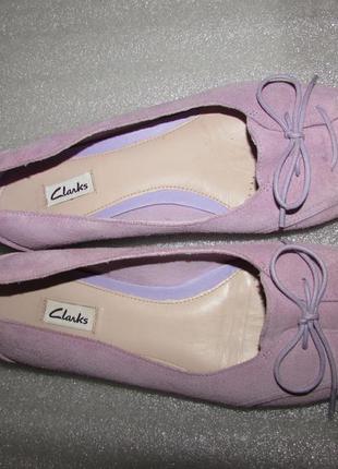 Clarks ~туфли лодочки натуральная кожа ~  р 39/ 6,52 фото