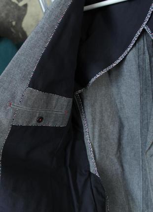 Приталений піджак сірий7 фото
