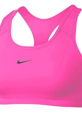 Спортивный топ nike dri-fit размер s розовый для бега бра бралет лиф бюстгальтер