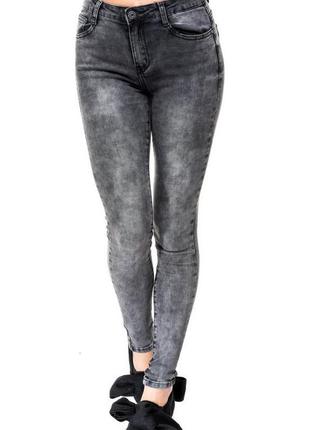 Круті модні сірі джинси - варенки жіночі з високою талією g-star raw р. 42-44(w26l32