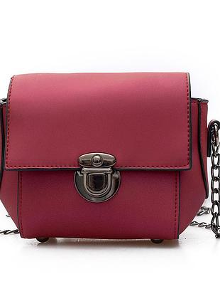 Женский каркасный клатч 01546298387967red красный