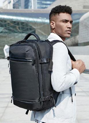 Дорожный рюкзак ozuko 8983 с отделением для ноутбука 20 дюймов черный7 фото