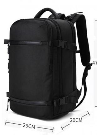 Дорожный рюкзак ozuko 8983 с отделением для ноутбука 20 дюймов черный4 фото
