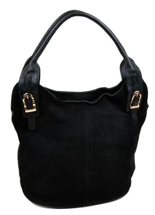 Женская сумка velina fabbiano 7253 черная1 фото