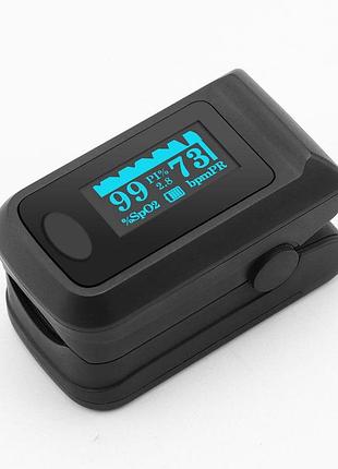 Пульсоксиметр на палец пульсометр электронный pulse oximeter для измерения пульса и кислорода в крови