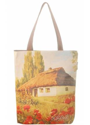 Женская сумка хата шевченко коричневая