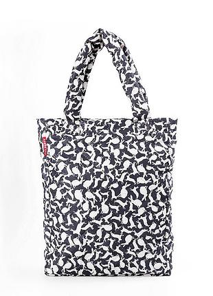 Дутая сумка poolparty в зайцах pool-61-white-rabbits