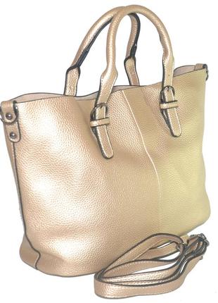 Женская сумка классическая 01555477778509gold золотая2 фото
