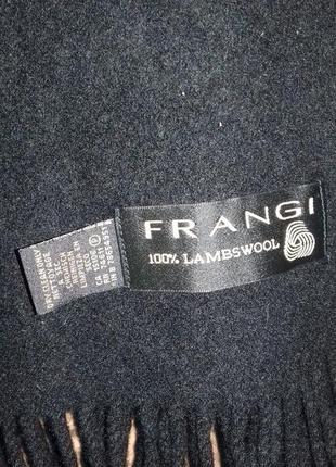 Frangi шерстяной шарф 100%lambswool,англия,29×129см4 фото