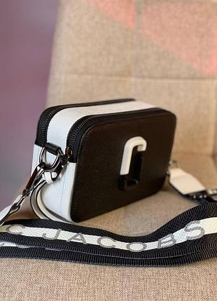 Сумка marc jacobs black / white черная с белым 8