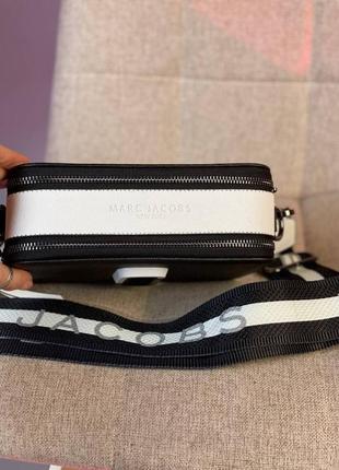 Сумка marc jacobs black / white черная с белым 4
