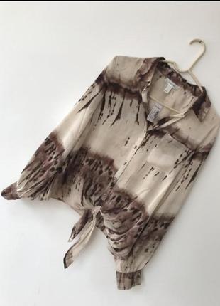 Нежная блуза с завязками dress barn