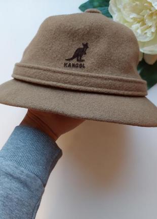 Вінтажна вовняна панама капелюшок бежева фетровий від kangol 🤎