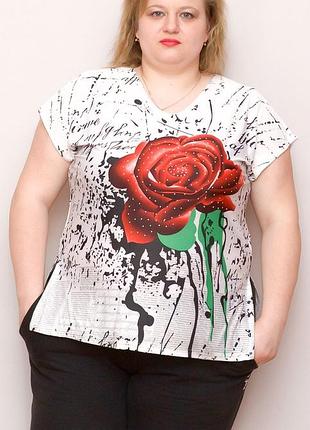 Блузка женская батальная natali