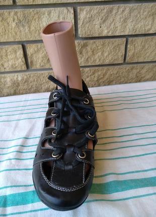Туфли женские летние с регулировкой полноты шнуровкой sunfine5 фото