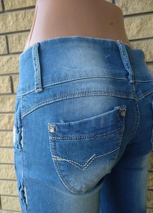 Джинсы женские джинсовые стрейчевые by zerga, турция7 фото