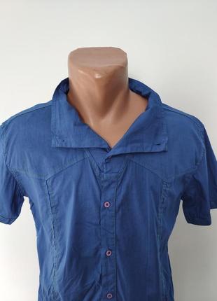 Рубашка мужская летняя коттоновая стрейчевая брендовая высокого качества weawer, турция6 фото
