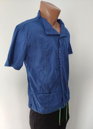 Рубашка мужская летняя коттоновая стрейчевая брендовая высокого качества weawer, турция4 фото