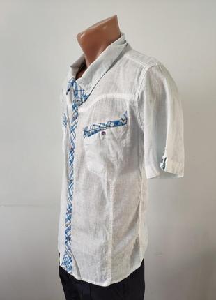 Рубашка мужская летняя коттоновая брендовая высокого качества weawer, турция2 фото