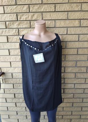 Блузка, майка жіноча шифонова великого розміру van gils, туреччина