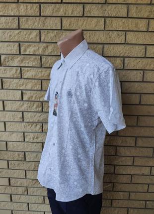Рубашка мужская летняя коттоновая брендовая высокого качества marco arma, турция4 фото