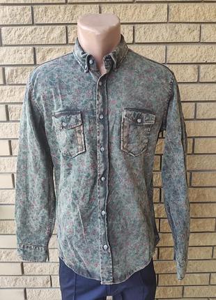 Рубашка мужская плотная коттоновая(байковая) брендовая высокого качества el zara, турция