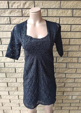 Платье женское кружевное с жемчужинами высокого качества taha , турция