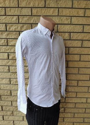 Рубашка мужская коттоновая брендовая высокого качества, маленький размер face&face, турция3 фото