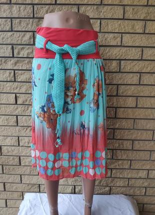 Юбка  летняя шифоновая  брендовая taha etek, турция