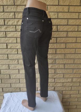 Брюки, джинсы женские стрейчевые коттоновые с высокой посадкой look vng, турция5 фото