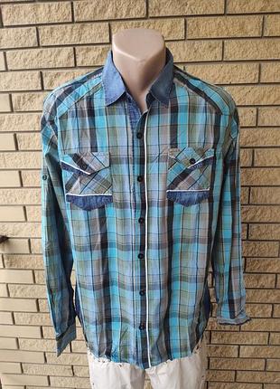 Рубашка мужская больших размеров плотная коттоновая высокого качества sportsman, турция