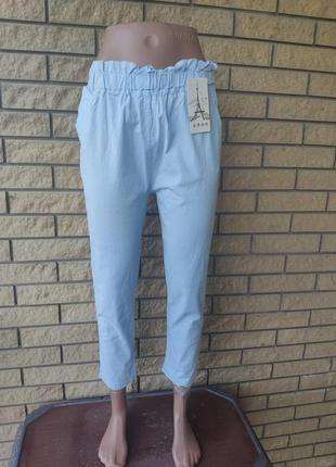 Брюки женские коттоновые, пояс на резинке nn