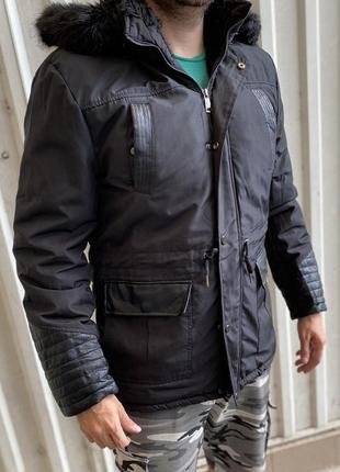 Куртка, парку чоловіча зимова модна forbest2 фото