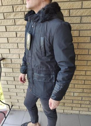 Куртка, парку чоловіча зимова модна forbest8 фото