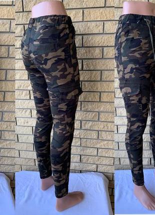 Джоггеры, джинсы женские стрейчевые камуфляжные, пояс на резинке, есть подростковые размеры fashion2 фото