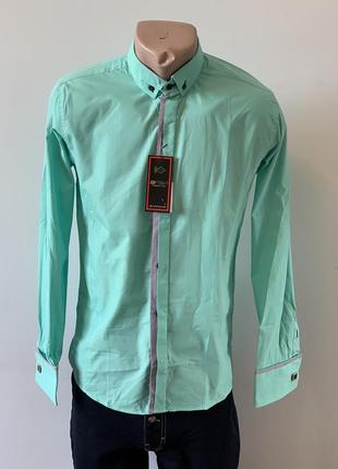 Рубашка мужская  коттоновая высокого качества afish, турция