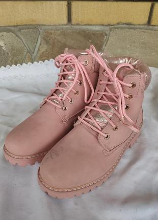 Полусапожки женские зимние desun ( дефект, перепечатка)